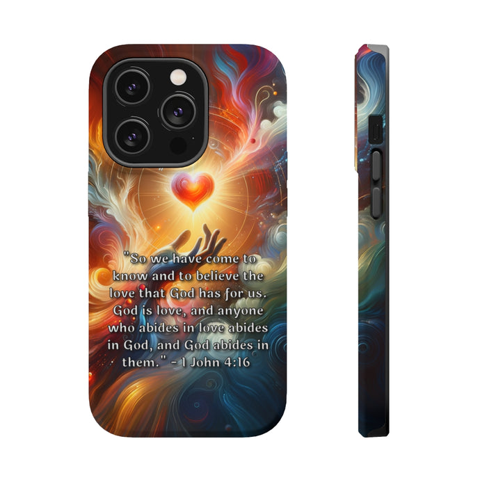 DistinctInk Tough Case for Apple iPhone, Compatible with MagSafe Charging - 