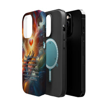 DistinctInk Tough Case for Apple iPhone, Compatible with MagSafe Charging - "1 John 4:16 - Experiencing God's Eternal Love"