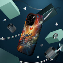 DistinctInk Tough Case for Apple iPhone, Compatible with MagSafe Charging - "1 John 4:16 - Experiencing God's Eternal Love"