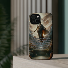 DistinctInk Tough Case for Apple iPhone, Compatible with MagSafe Charging - "Salvation Promise: Romans 10:9 – 'Jesus is Lord'"