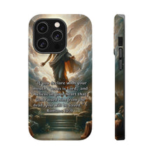 DistinctInk Tough Case for Apple iPhone, Compatible with MagSafe Charging - "Salvation Promise: Romans 10:9 – 'Jesus is Lord'"