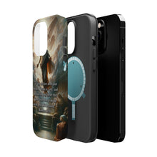 DistinctInk Tough Case for Apple iPhone, Compatible with MagSafe Charging - "Salvation Promise: Romans 10:9 – 'Jesus is Lord'"