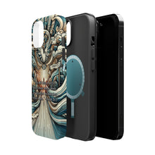 DistinctInk Tough Case for Apple iPhone, Compatible with MagSafe Charging - Peace Through Steadfast Trust: Isaiah 26:3