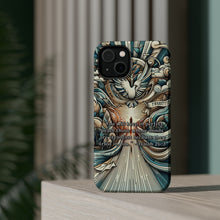 DistinctInk Tough Case for Apple iPhone, Compatible with MagSafe Charging - Peace Through Steadfast Trust: Isaiah 26:3