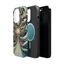 DistinctInk Tough Case for Apple iPhone, Compatible with MagSafe Charging - Peace Through Steadfast Trust: Isaiah 26:3