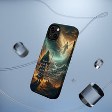 DistinctInk Tough Case for Apple iPhone, Compatible with MagSafe Charging - Psalm 23:4 - Finding Comfort in the Darkest Valley