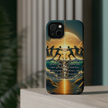 DistinctInk Tough Case for Apple iPhone, Compatible with MagSafe Charging - "The Unifying Power of Christ: Ephesians 2:14"
