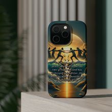 DistinctInk Tough Case for Apple iPhone, Compatible with MagSafe Charging - "The Unifying Power of Christ: Ephesians 2:14"