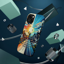 DistinctInk Tough Case for Apple iPhone, Compatible with MagSafe Charging - Convinced: Defying Death and Embracing the Divine - Romans 8:38