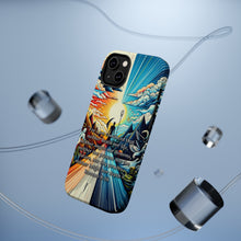 DistinctInk Tough Case for Apple iPhone, Compatible with MagSafe Charging - Convinced: Defying Death and Embracing the Divine - Romans 8:38