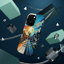 DistinctInk Tough Case for Apple iPhone, Compatible with MagSafe Charging - Convinced: Defying Death and Embracing the Divine - Romans 8:38