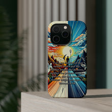 DistinctInk Tough Case for Apple iPhone, Compatible with MagSafe Charging - Convinced: Defying Death and Embracing the Divine - Romans 8:38