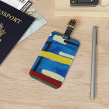 Iris Sage - Mid-Century Modern Design Printed on a Custom Luggage Tag