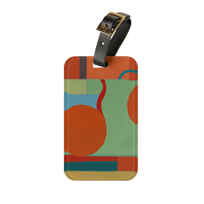 Claude Pujols - Mid-Century Modern Design Printed on a Custom Luggage Tag