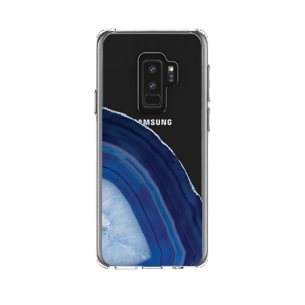 Dark Blue Agate Crystal Geode Clear Shockproof iPhone Case, view 22