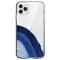 Dark Blue Agate Crystal Geode Clear Shockproof iPhone Case