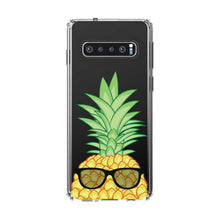 DistinctInk® Clear Shockproof Hybrid Case for Apple iPhone / Samsung Galaxy / Google Pixel - Pineapple Top with Shades