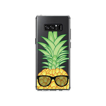 DistinctInk® Clear Shockproof Hybrid Case for Apple iPhone / Samsung Galaxy / Google Pixel - Pineapple Top with Shades