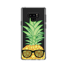 DistinctInk® Clear Shockproof Hybrid Case for Apple iPhone / Samsung Galaxy / Google Pixel - Pineapple Top with Shades