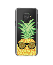 DistinctInk® Clear Shockproof Hybrid Case for Apple iPhone / Samsung Galaxy / Google Pixel - Pineapple Top with Shades