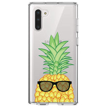 DistinctInk® Clear Shockproof Hybrid Case for Apple iPhone / Samsung Galaxy / Google Pixel - Pineapple Top with Shades