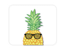 DistinctInk Custom Foam Rubber Mouse Pad - 1/4" Thick - Pineapple Top with Shades