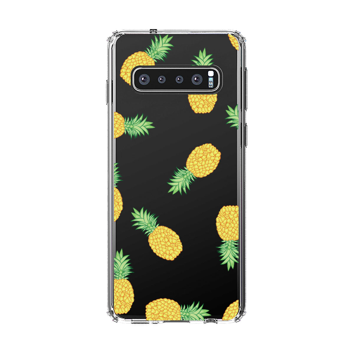 Repeating Pineapple Pattern Clear Shockproof iPhone Case, view 16