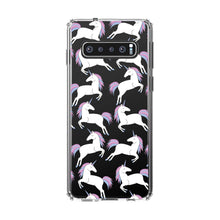 DistinctInk® Clear Shockproof Hybrid Case for Apple iPhone / Samsung Galaxy / Google Pixel - Repeating Pastel Unicorns