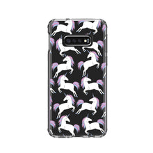 DistinctInk® Clear Shockproof Hybrid Case for Apple iPhone / Samsung Galaxy / Google Pixel - Repeating Pastel Unicorns