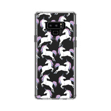 DistinctInk® Clear Shockproof Hybrid Case for Apple iPhone / Samsung Galaxy / Google Pixel - Repeating Pastel Unicorns