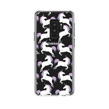 DistinctInk® Clear Shockproof Hybrid Case for Apple iPhone / Samsung Galaxy / Google Pixel - Repeating Pastel Unicorns