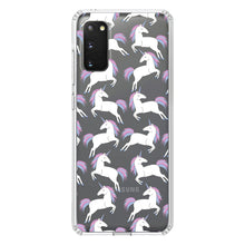 DistinctInk® Clear Shockproof Hybrid Case for Apple iPhone / Samsung Galaxy / Google Pixel - Repeating Pastel Unicorns