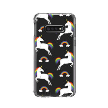 DistinctInk® Clear Shockproof Hybrid Case for Apple iPhone / Samsung Galaxy / Google Pixel - Rainbows & Unicorns