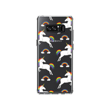 DistinctInk® Clear Shockproof Hybrid Case for Apple iPhone / Samsung Galaxy / Google Pixel - Rainbows & Unicorns