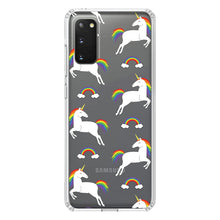 DistinctInk® Clear Shockproof Hybrid Case for Apple iPhone / Samsung Galaxy / Google Pixel - Rainbows & Unicorns