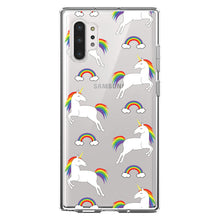 DistinctInk® Clear Shockproof Hybrid Case for Apple iPhone / Samsung Galaxy / Google Pixel - Rainbows & Unicorns