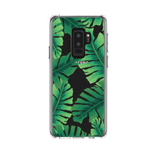 DistinctInk® Clear Shockproof Hybrid Case for Apple iPhone / Samsung Galaxy / Google Pixel - Tropical Banana Leaves