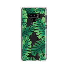 DistinctInk® Clear Shockproof Hybrid Case for Apple iPhone / Samsung Galaxy / Google Pixel - Tropical Banana Leaves