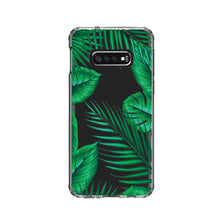Green Tropical Leaves Clear Shockproof iPhone Case
