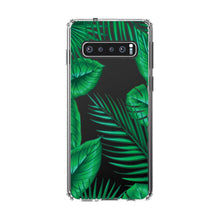 Green Tropical Leaves Clear Shockproof iPhone Case