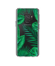 Green Tropical Leaves Clear Shockproof iPhone Case