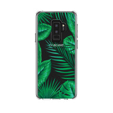 Green Tropical Leaves Clear Shockproof iPhone Case