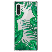 Green Tropical Leaves Clear Shockproof iPhone Case