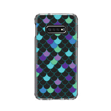 DistinctInk® Clear Shockproof Hybrid Case for Apple iPhone / Samsung Galaxy / Google Pixel - Mermaid Scales