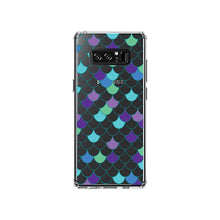 DistinctInk® Clear Shockproof Hybrid Case for Apple iPhone / Samsung Galaxy / Google Pixel - Mermaid Scales