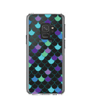 DistinctInk® Clear Shockproof Hybrid Case for Apple iPhone / Samsung Galaxy / Google Pixel - Mermaid Scales