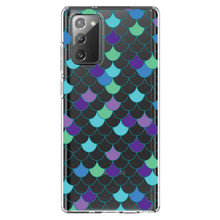 DistinctInk® Clear Shockproof Hybrid Case for Apple iPhone / Samsung Galaxy / Google Pixel - Mermaid Scales
