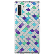 DistinctInk® Clear Shockproof Hybrid Case for Apple iPhone / Samsung Galaxy / Google Pixel - Mermaid Scales