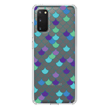 DistinctInk® Clear Shockproof Hybrid Case for Apple iPhone / Samsung Galaxy / Google Pixel - Mermaid Scales