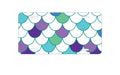 Custom Aluminum Decorative Vanity Front License Plate - Mermaid Scales